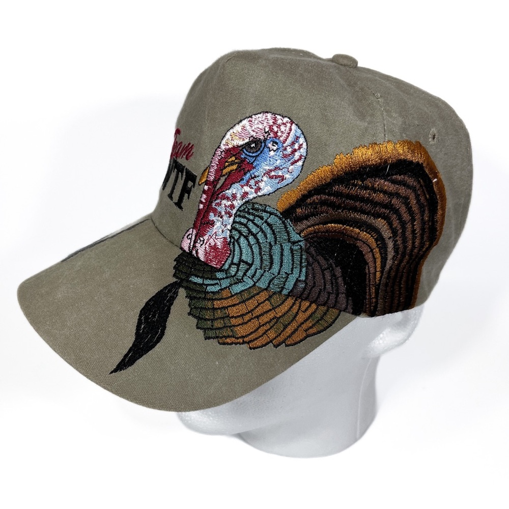 Vintage Team NWTF Snapback Hat National Wild Turkey Foundation Embroidered EUC - Picture 2 of 8